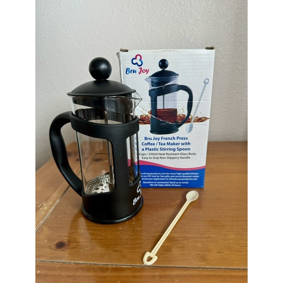 bru joy Other - Bru Joy French Press/ Tea Maker New In Box, 3 Cups 350 Ml